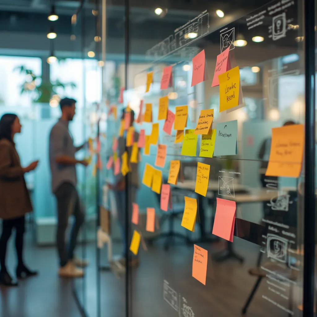 Laboratorio de innovación con ideas en post-its